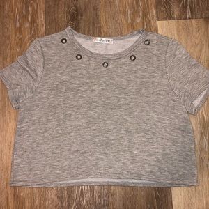 Grey Crop Top (SIZE SMALL)